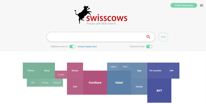 Swisscows - Alternative Search Engine Based On Semantic Data Recognition For Faster Answers
