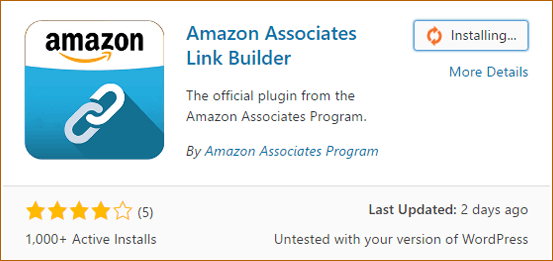 Search And Install Amazon Associate Link Builder Plugin