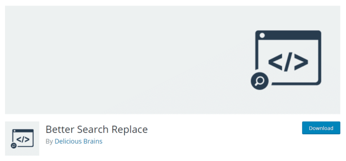 Better Search Replace Wordpress Plugin