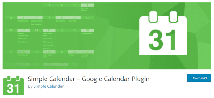 Simple Calendar – Google Calendar Wordpress Plugin